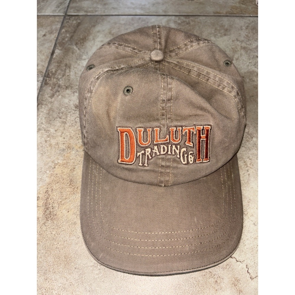 Duluth Trading Co Hat XL/2XL Brown 100% Cotton Embroidered Logo Workwear Cap